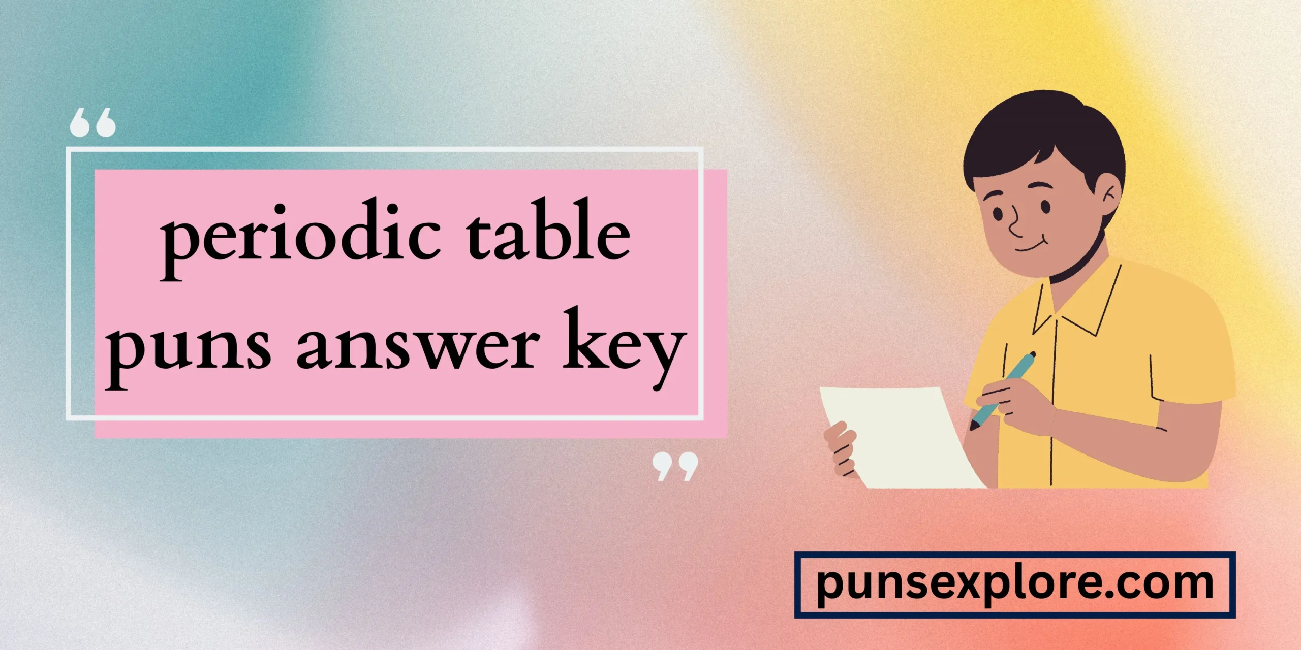 periodic table puns answer key